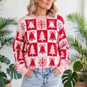  Yuletide Plaid Tunic Knitwear Sweater | S-XL