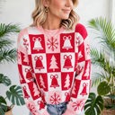  Yuletide Plaid Tunic Knitwear Sweater | S-XL