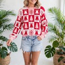  Yuletide Plaid Tunic Knitwear Sweater | S-XL