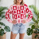  Yuletide Plaid Tunic Knitwear Sweater | S-XL