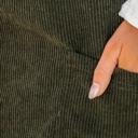  Front Pockets Corduroy Overall Dress
