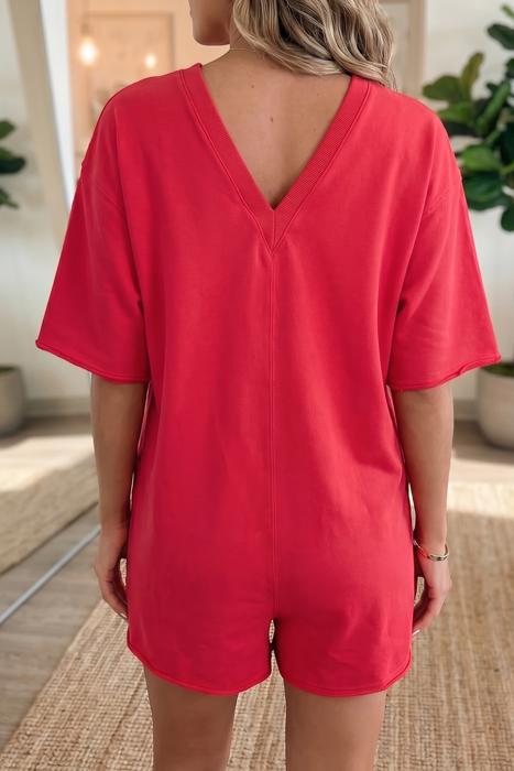 Relaxed Fit Pocketed Romper | S-XL