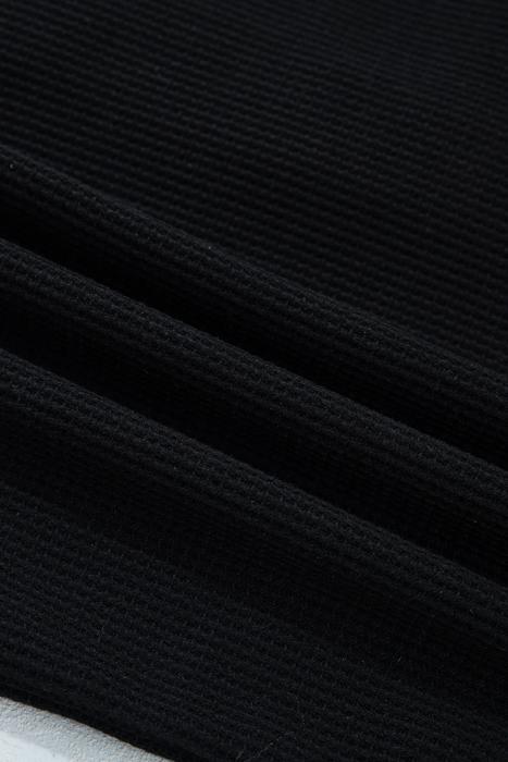 Textured Knit Colorblock Button-Down Shirt | S-XL
