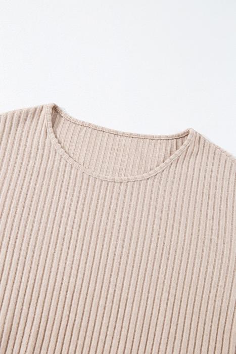 Casual Knit Long Sleeve layering Drop Shoulder Top | S-XL
