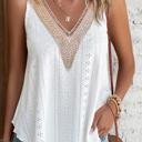  Crochet Lace V-Neck Relaxed Tank | S-XL