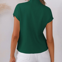 Pocket Ribbed Knit Short Sleeve Sweater | S-XL