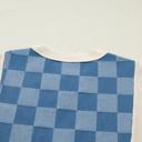  Checkerboard Denim Chic Top | S-XL