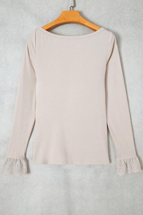 Dainty Bloom Lace Cuff Top | S-XL