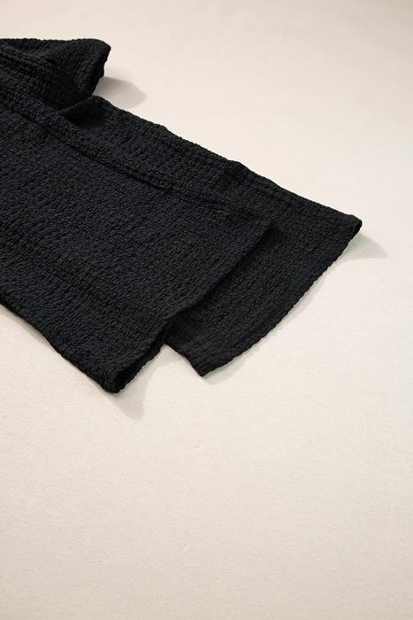 Crinkle Texture Tank Top and Pocketed Pants Set - S-XL