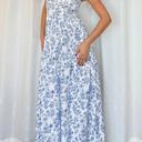  Floral Tie-Strap High Waist Maxi Dress | S-XL