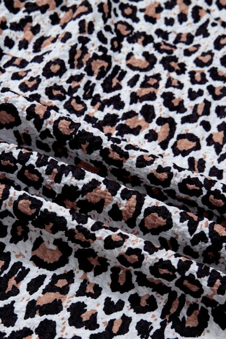Leopard Luxe Ruffle Blouse | S-XL