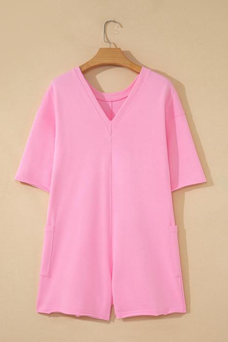 Relaxed Fit Pocketed Romper | S-XL