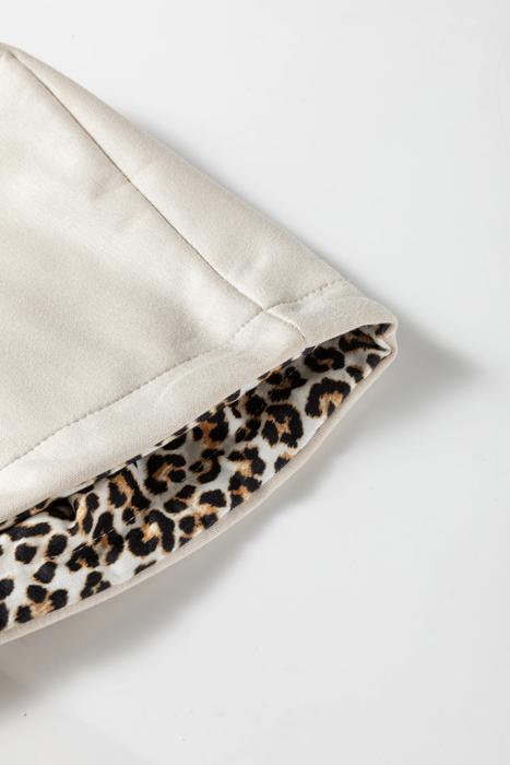Noir Leopard Luxe Drawstring Hoodie | S-XL