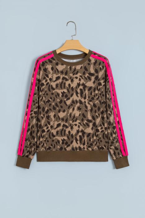 Spotted & Striped Cozy Pullover Sweatshirt | S-XL
