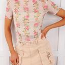 Sheer Bloom Mock Neck Top | S-XL