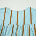  Double Ruffled Sleeve Striped Blouse | S-XL
