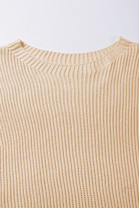Free Flow Oversized Side-Slit Sweater | S-XL