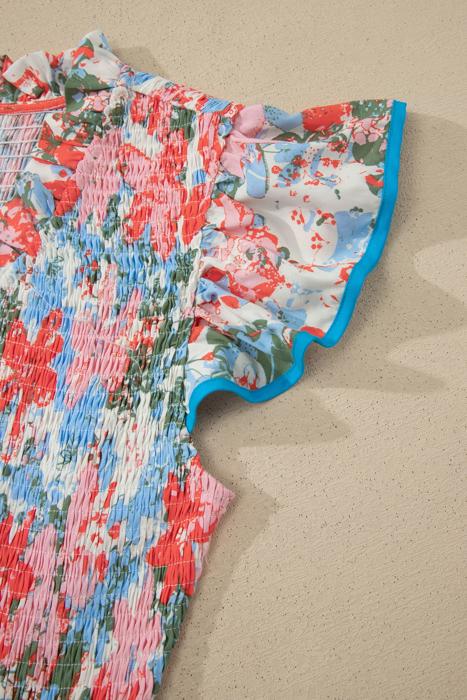 Meadow Bloom Flutter Sleeve Dress | S-XL