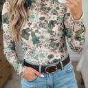  Western-Inspired Floral Mesh Top | S-XL