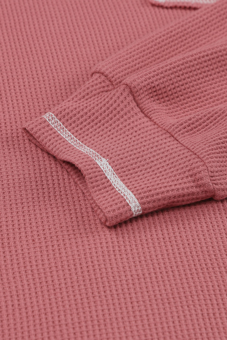 Contrast Stitching Trim Pullover | Free Shipping