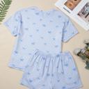  Heart Bow Print Loose Short Set | S-XL