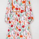  Floral Print Ricrac Trim Puff Sleeve Mini Dress | S-XL