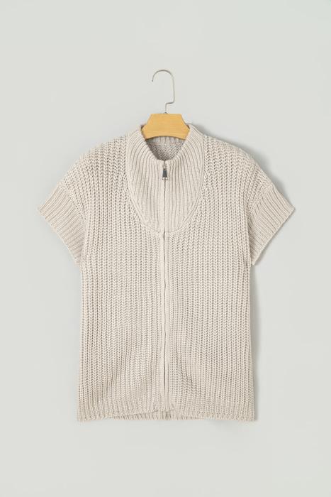Cloud Soft Short Sleeve Knit Sweater | S - XL