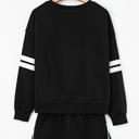  Rhinestone Graphic Varsity Pullover and Skort Set | S-XL