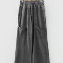  Lace-Up Raw Hem Patched Pocket Pants | S-XL