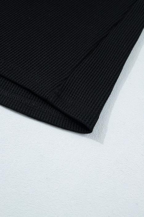 Textured Knit Colorblock Button-Down Shirt | S-XL