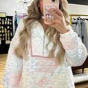 Floral Embroidered Quilted Zip-Up Sweatshirt | S-XL