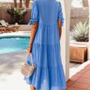  Tiered Gingham Bow Tie Midi Dress | S-XL