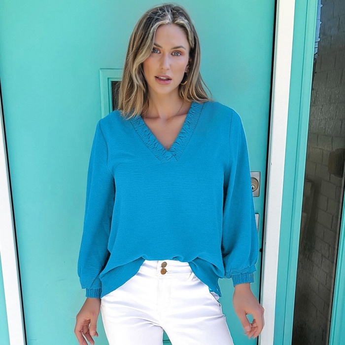 The Effortless Frill Blouse | S-XL