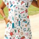  Country Chic Western Print Mini Dress | S-XL