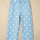  Raw Hem Polka Dot Shift Jeans