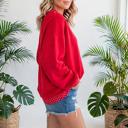  Contrast Trim Polka Dot Sweatshirt | S-XL