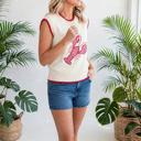  Crew Neck Plaid Crawfish Sweater Vest | S-XL