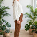  Cozy Season Babe Elastic Waist Corduroy Pants with Pockets | S-XL