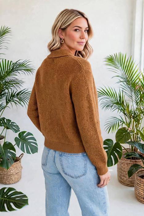 Button Front Long Sleeve Knit Cardigan | S-XL