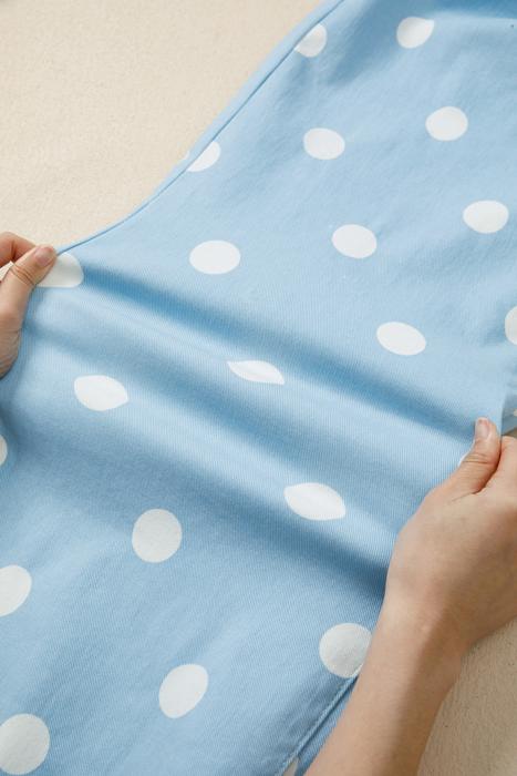 Raw Hem Polka Dot Shift Jeans