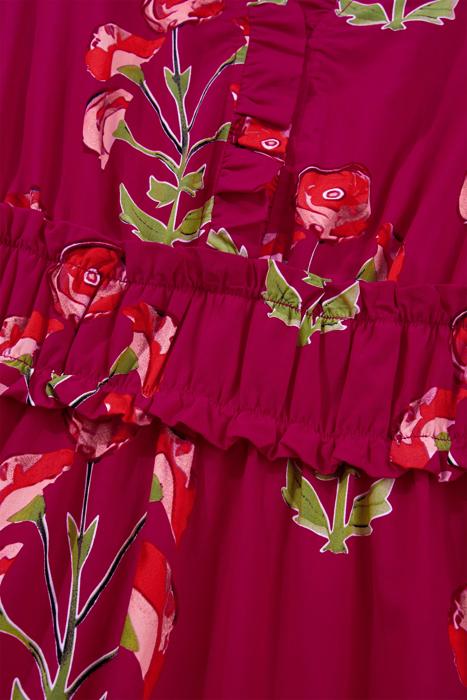 Floral Print V Neck Maxi Dress | S-XL