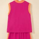  Colorblock Half-Zip Athleisure Shorts Set | S-XL