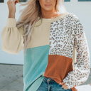  Color Block & Patchwork Ribbed Top | S-2XL