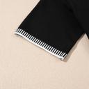  Solene Striped-Trim Round Neck Sweater | S-XL