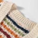  Dot Pattern Knit Button Front V Neck Cardigan | S-XL