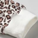  Leopard Print Embroidered Colorblock Pant Set | S-XL