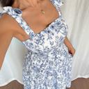 Floral Tie-Strap High Waist Maxi Dress | S-XL