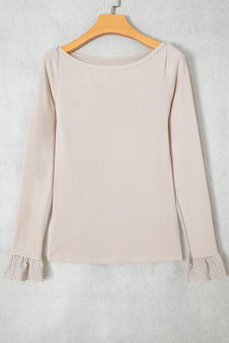 Dainty Bloom Lace Cuff Top | S-XL