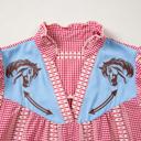  Pony Embroidered Western Yoke Blouse | S-XL