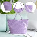  Glossy Floral Eyelet Waterproof Tote Bag